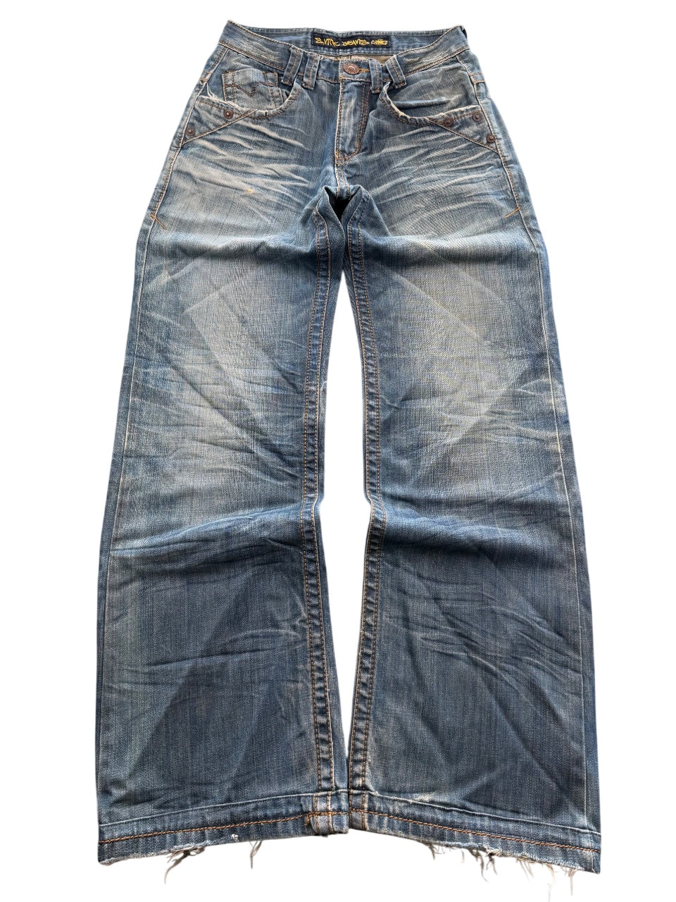 Vintage Washed Baggy Jeans (S)
