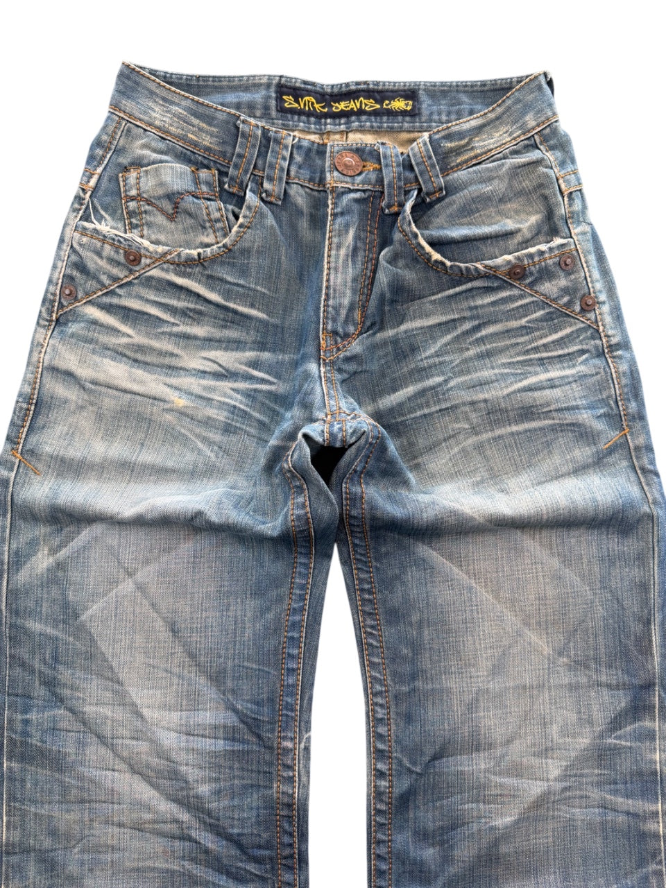 Vintage Washed Baggy Jeans (S)