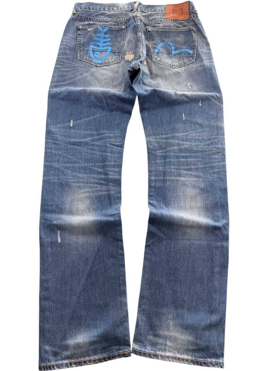 Evisu Big Logo Washed Straightfit Jeans (M)