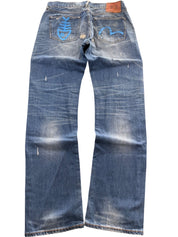 Evisu Big Logo Washed Straightfit Jeans (M)