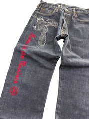 Evisu Big Logo Straightfit Jeans (XS-S)