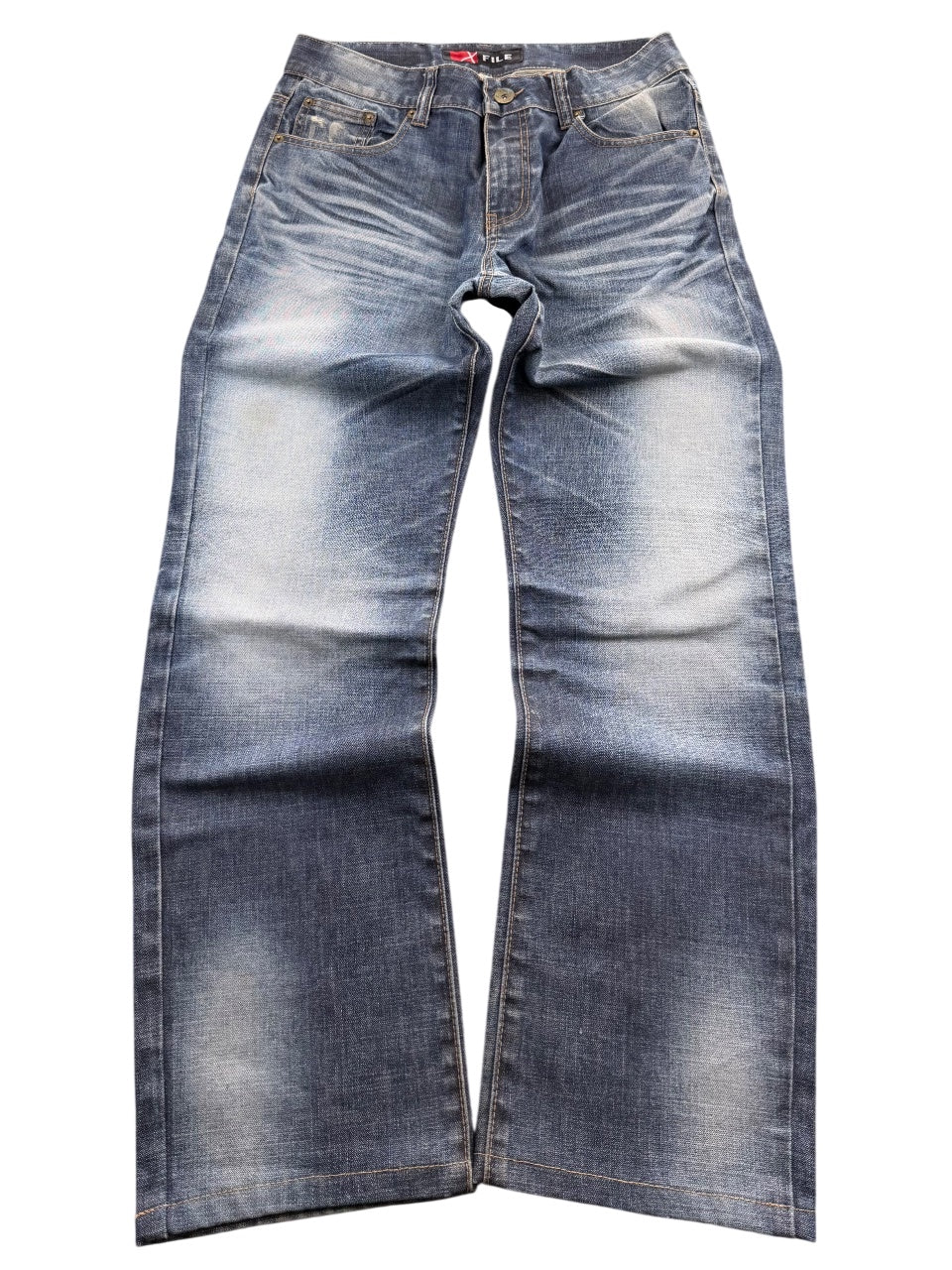 X-file Washed Straightfit Jeans (S)
