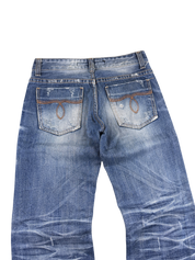 Crazy washed Straight Jeans (XS)