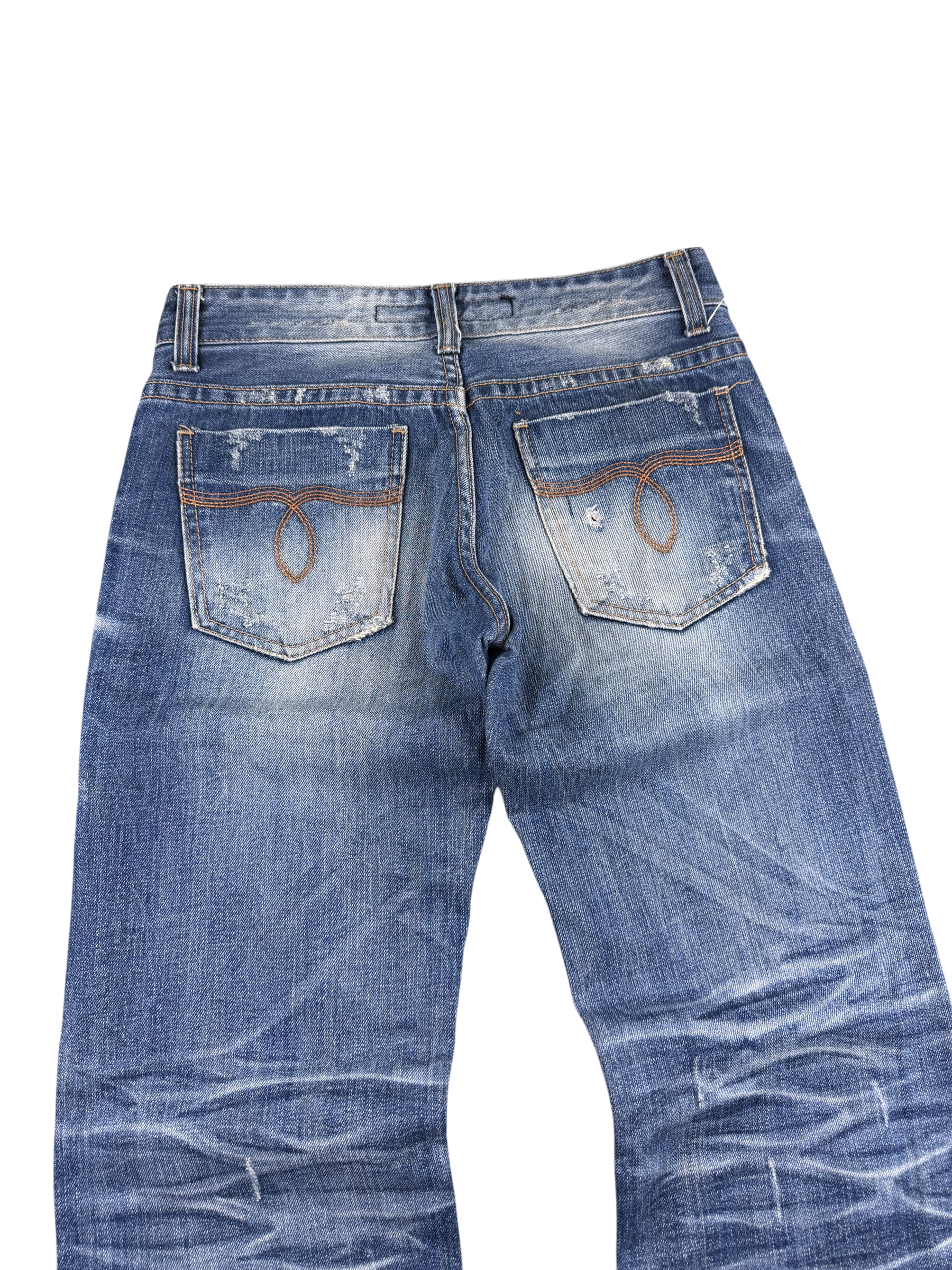 Crazy washed Straight Jeans (XS)