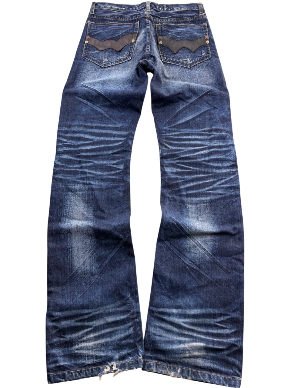 Pomelo Crazy Washed Straightfit Jeans (S)