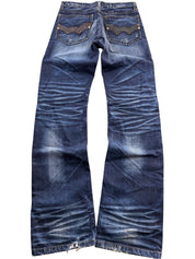 Pomelo Crazy Washed Straightfit Jeans (S)