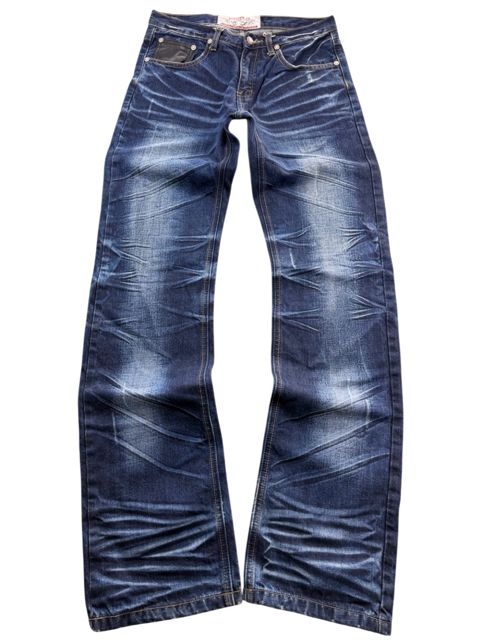 Pomelo Crazy Washed Straightfit Jeans (S)