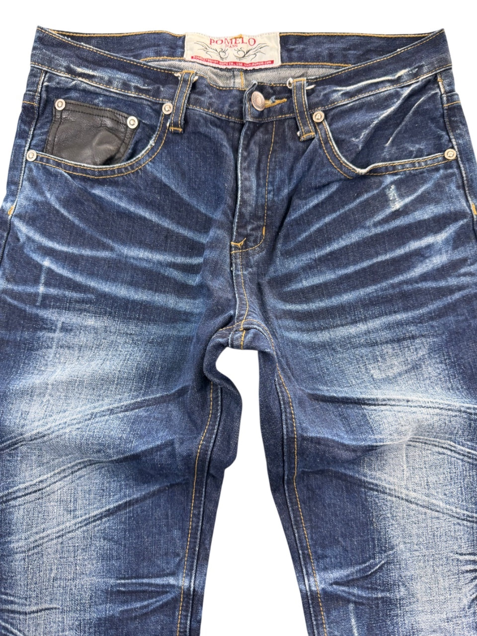 Pomelo Crazy Washed Straightfit Jeans (S)