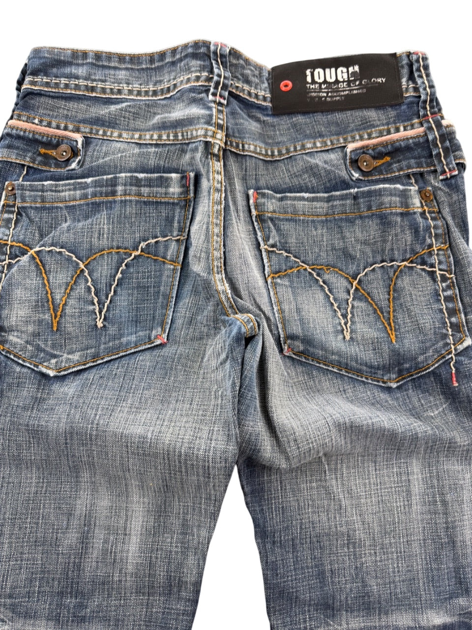 Tough Washed Straightfit Jeans (XS)