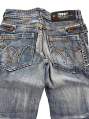 Tough Washed Straightfit Jeans (XS)