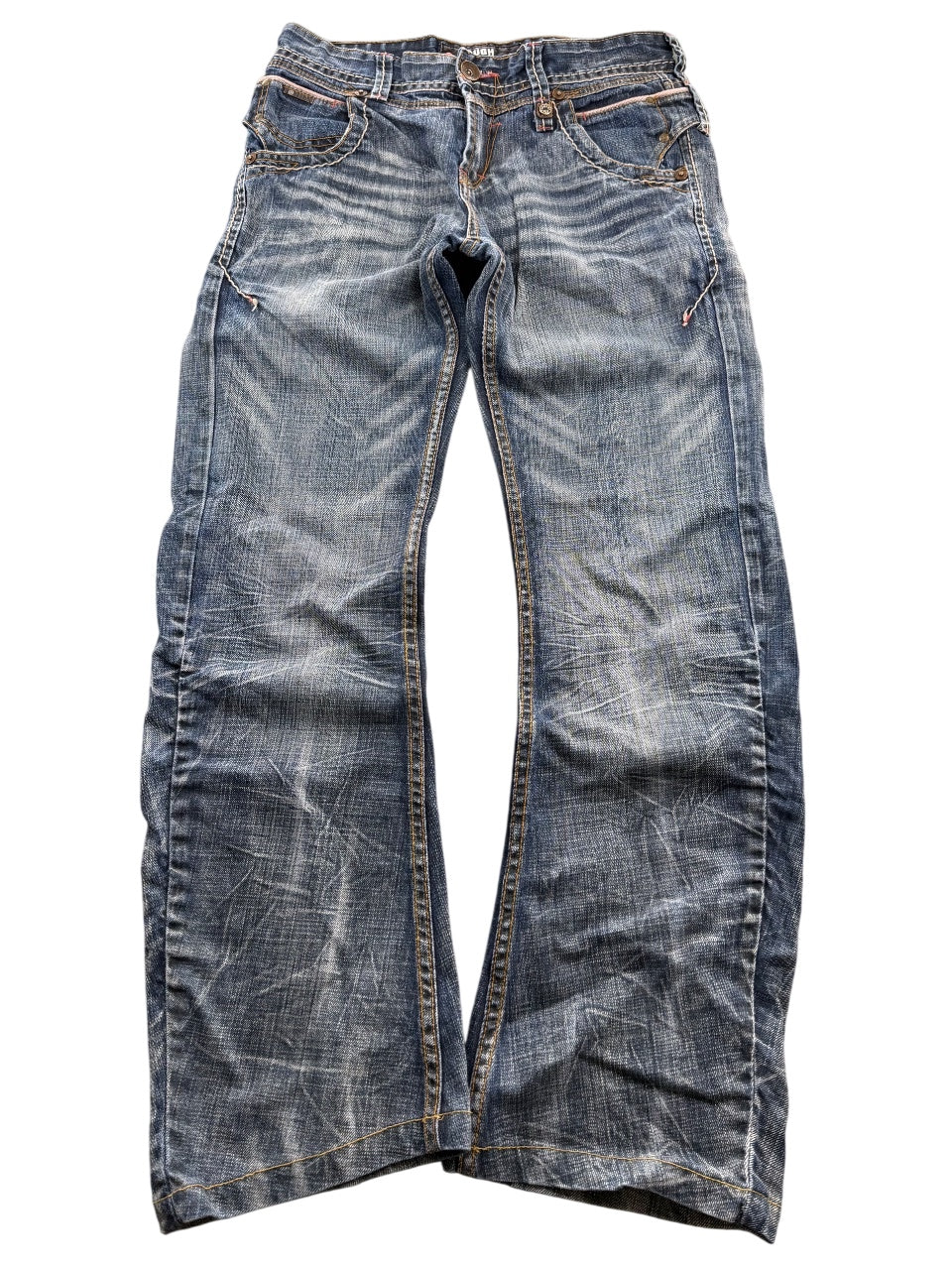 Tough Washed Straightfit Jeans (XS)