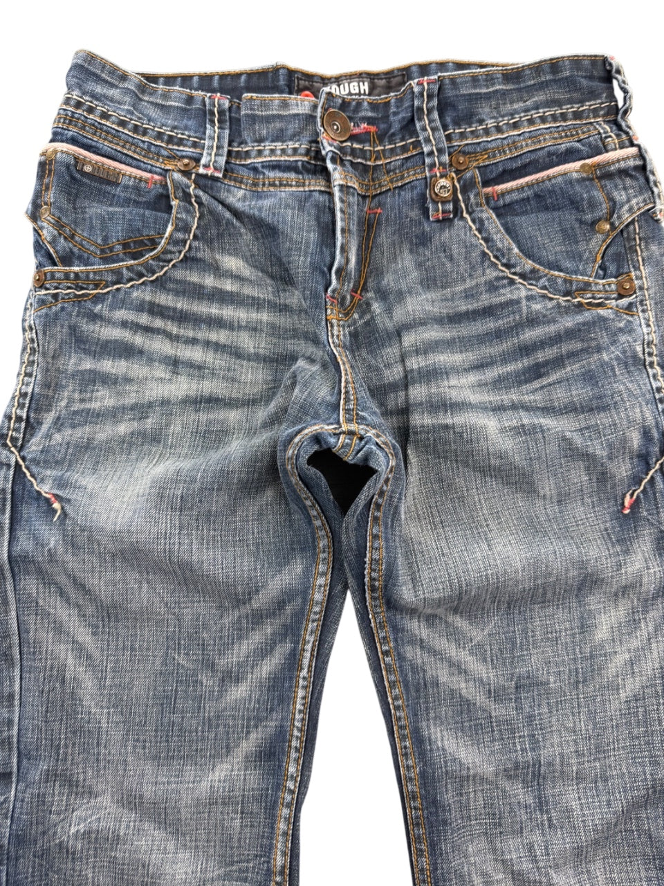 Tough Washed Straightfit Jeans (XS)