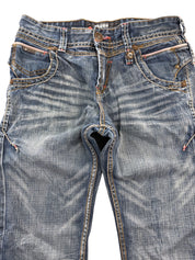 Tough Washed Straightfit Jeans (XS)