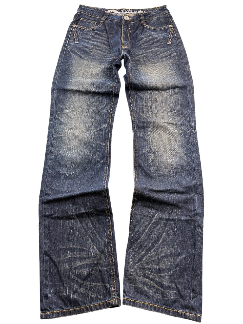 Big Train Big Logo Washed Straightfit Jeans (S)