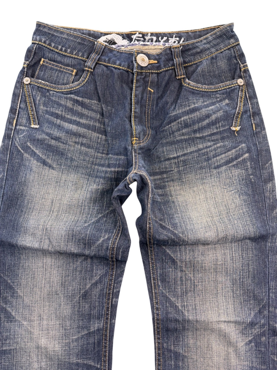 Big Train Big Logo Washed Straightfit Jeans (S)