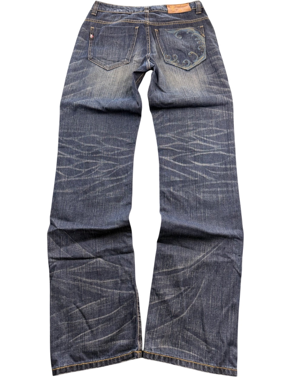 Big Train Big Logo Washed Straightfit Jeans (S)