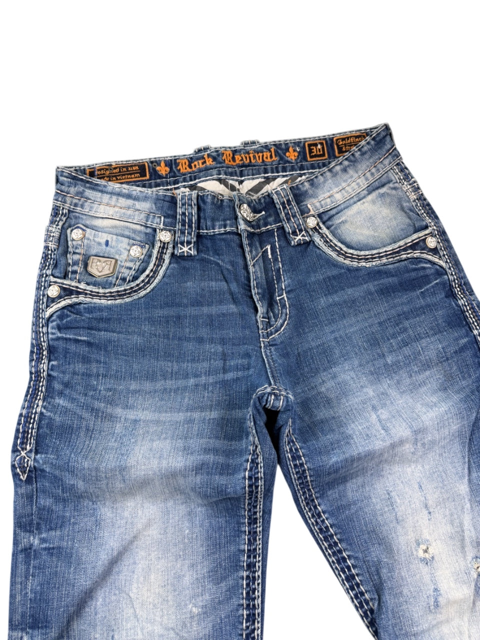 Rock Revival Washed Slimfit Jeans (M)
