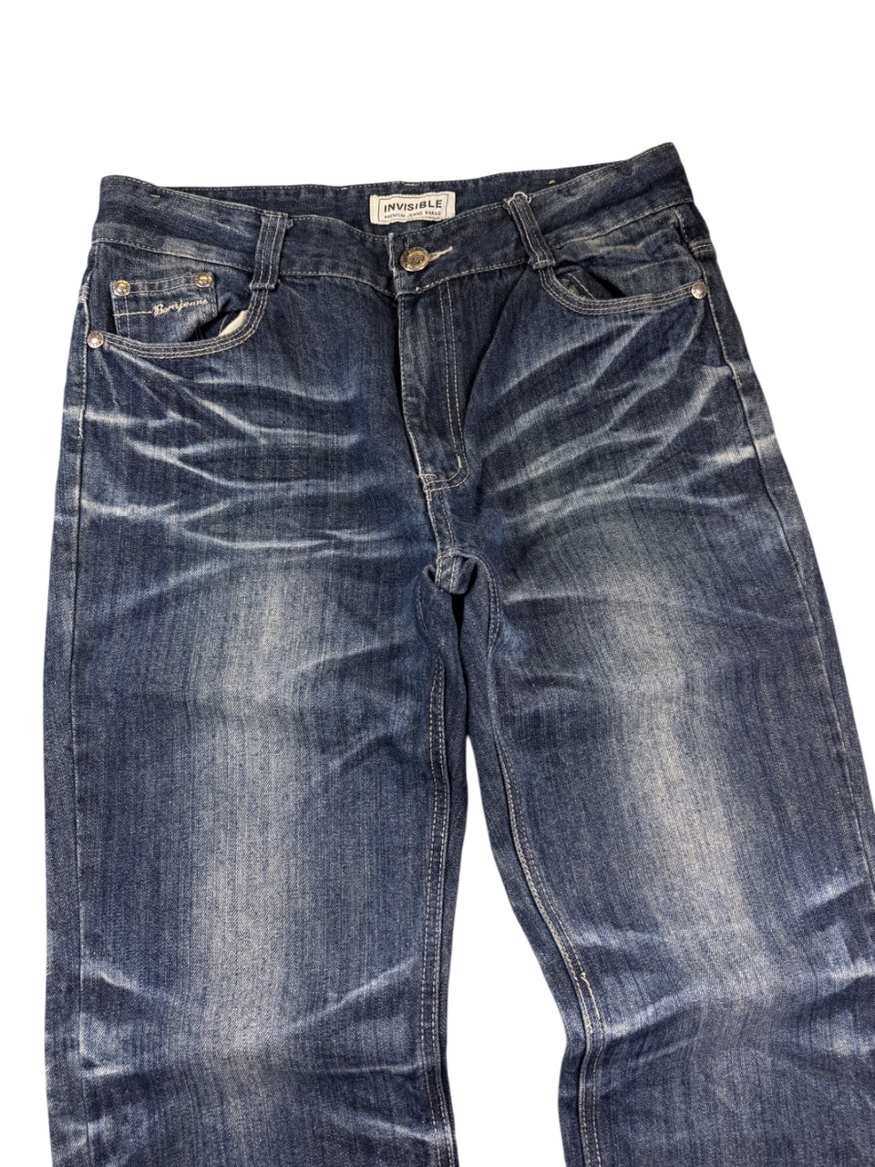 Invisible Washed Straightfit Jeans (S-M)