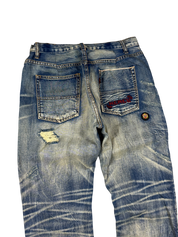 Crazy washed Straight Jeans (S-M)
