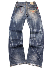 Rifle Washed Straightfit Jeans (S)