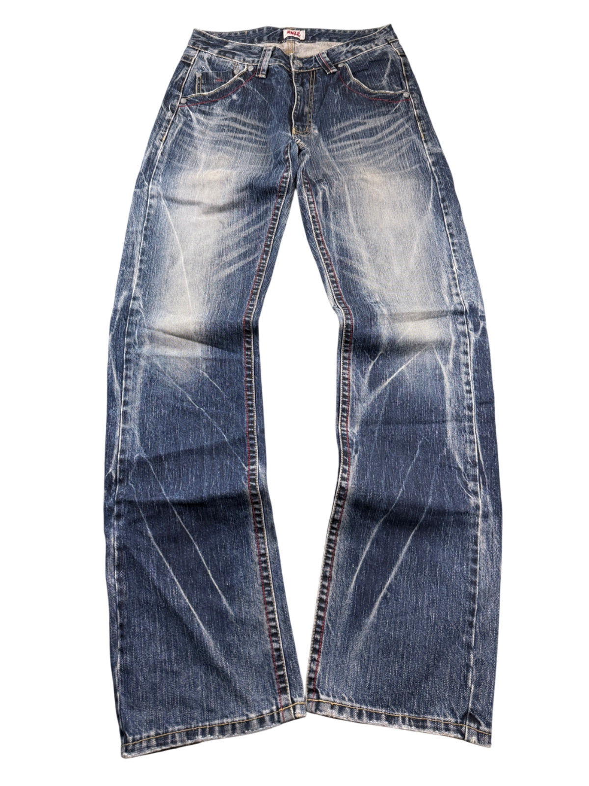 Rifle Washed Straightfit Jeans (S)