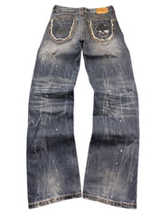 Vintage Washed Straightfit Jeans (S-M)