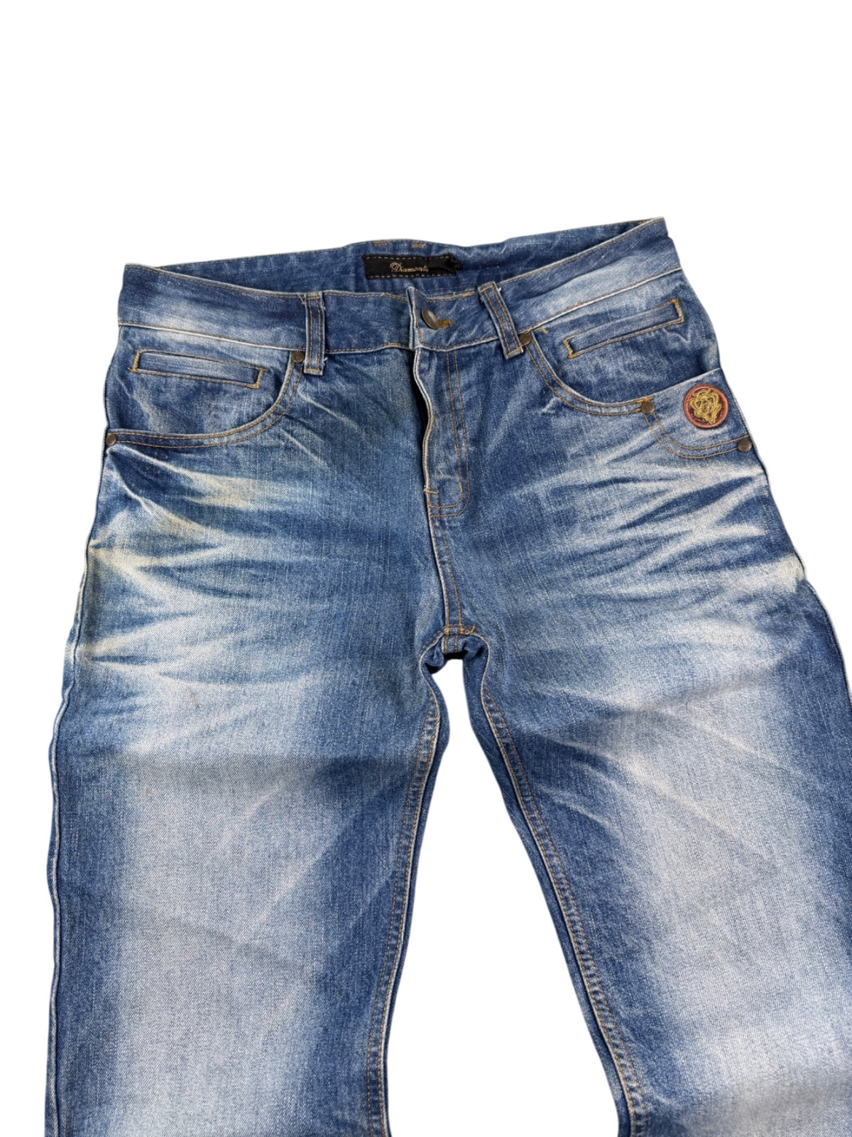 Diamond Washed Bootcut Jeans (S)