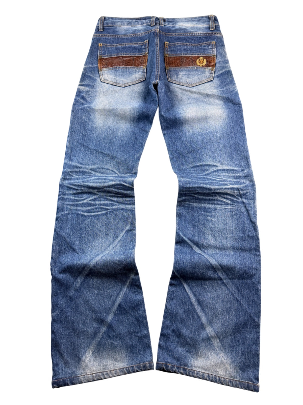 Diamond Washed Bootcut Jeans (S)