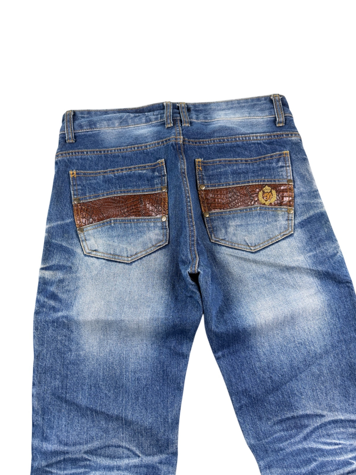Diamond Washed Bootcut Jeans (S)