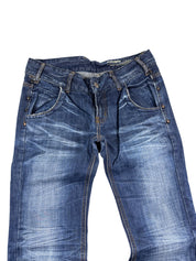Vintage Washed Bootcut Jeans (XS)
