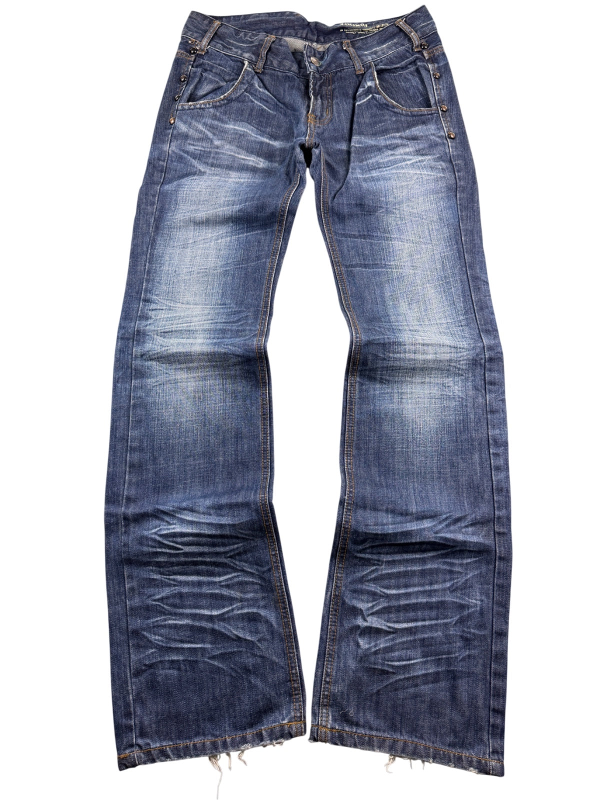Vintage Washed Bootcut Jeans (XS)