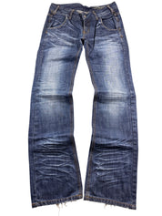 Vintage Washed Bootcut Jeans (XS)