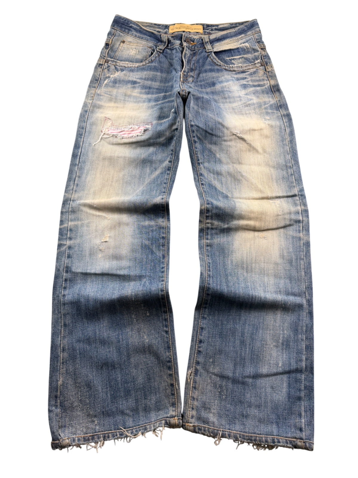 Vintage Washed Bootcut Jeans (S)