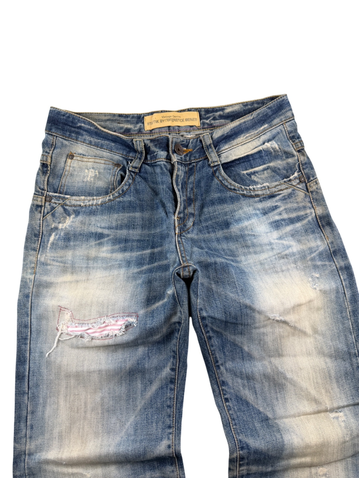 Vintage Washed Bootcut Jeans (S)