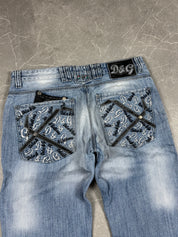 Dolce Gabbana Big Logo Jeans (M)