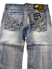 G-Star Big Logo Washed Straightfit Jeans (XL)