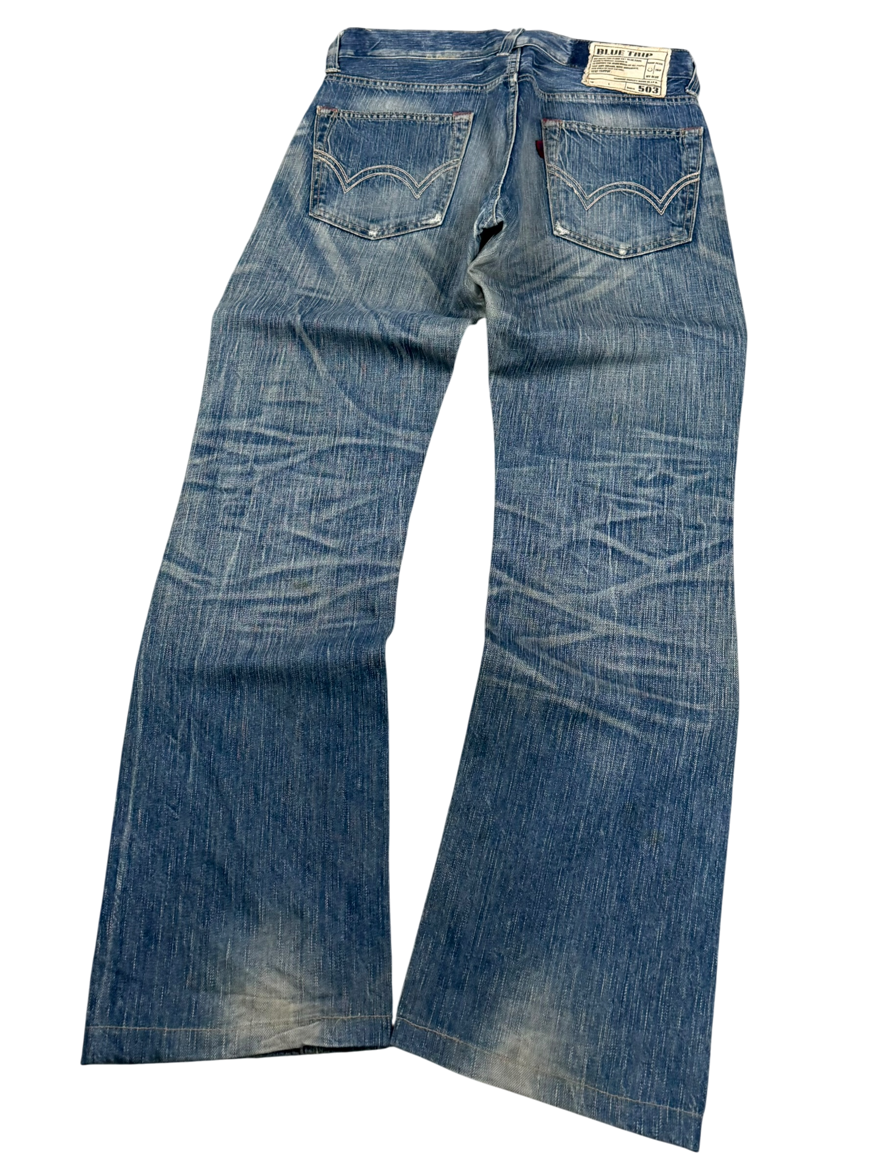 Washed Straightfit Jeans (XS-S)