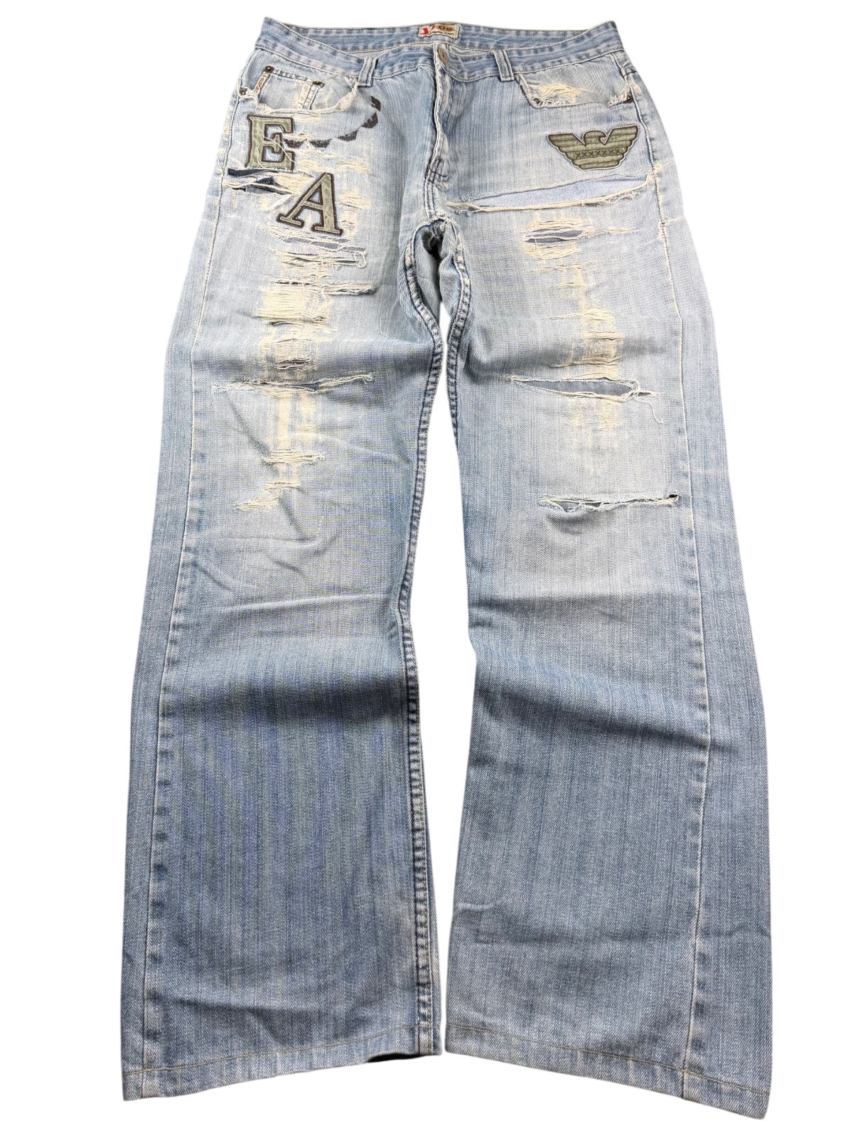 Armani Big Logo Baggy Jeans (M)