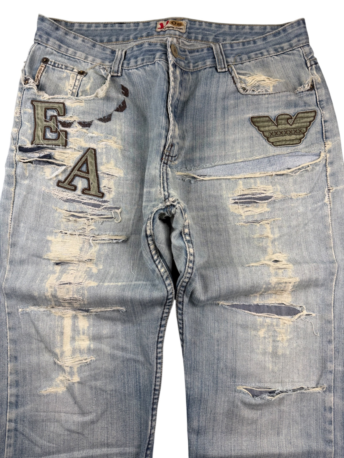 Armani Big Logo Baggy Jeans (M)