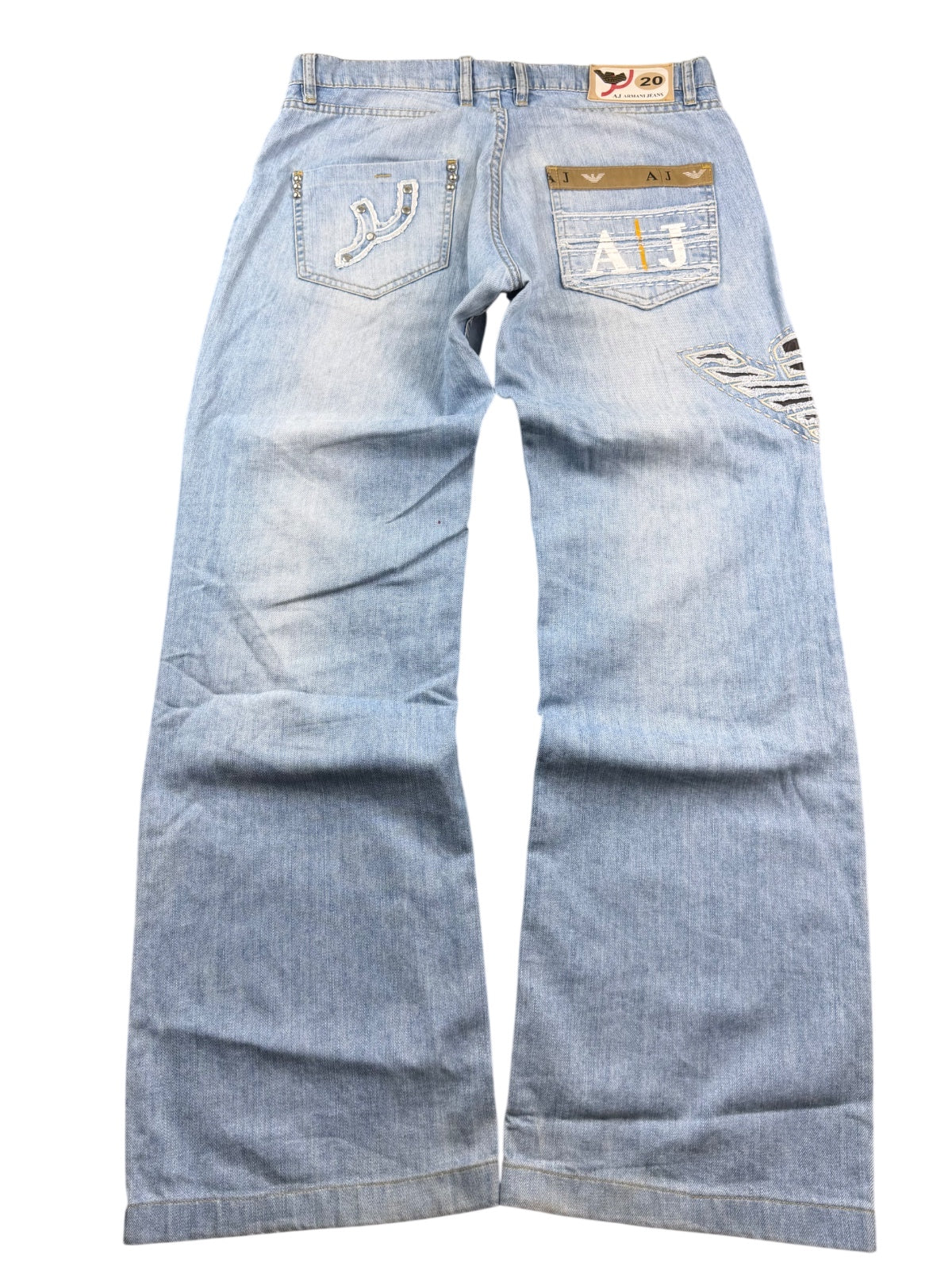 Armani Big Logo Baggy Jeans (S)