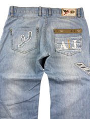Armani Big Logo Baggy Jeans (S)