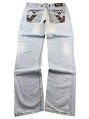 Armani Big Logo Straightfit Jeans (XL)