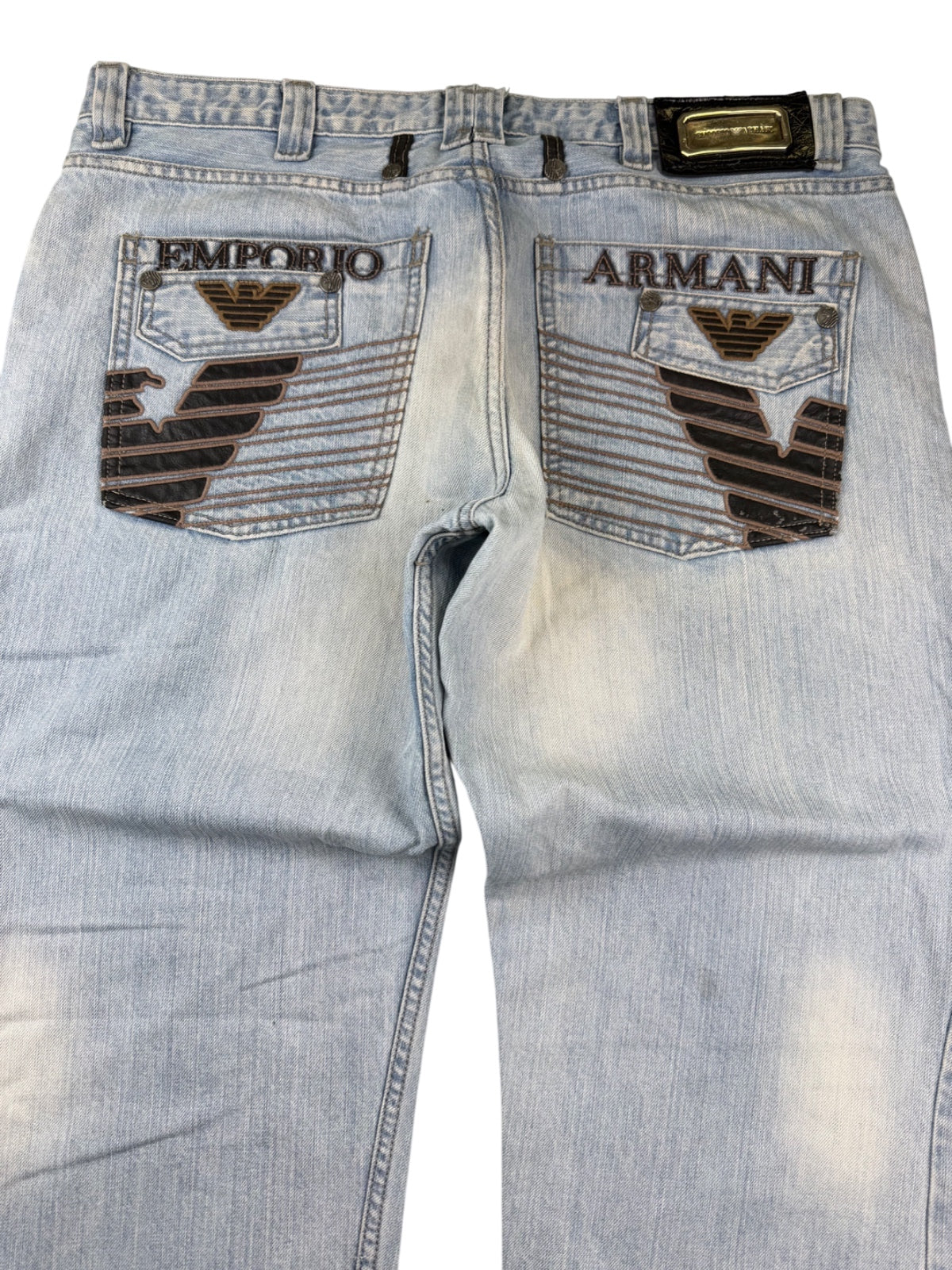 Armani Big Logo Straightfit Jeans (XL)