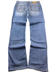Armani Big Logo Bootcut Jeans (M)