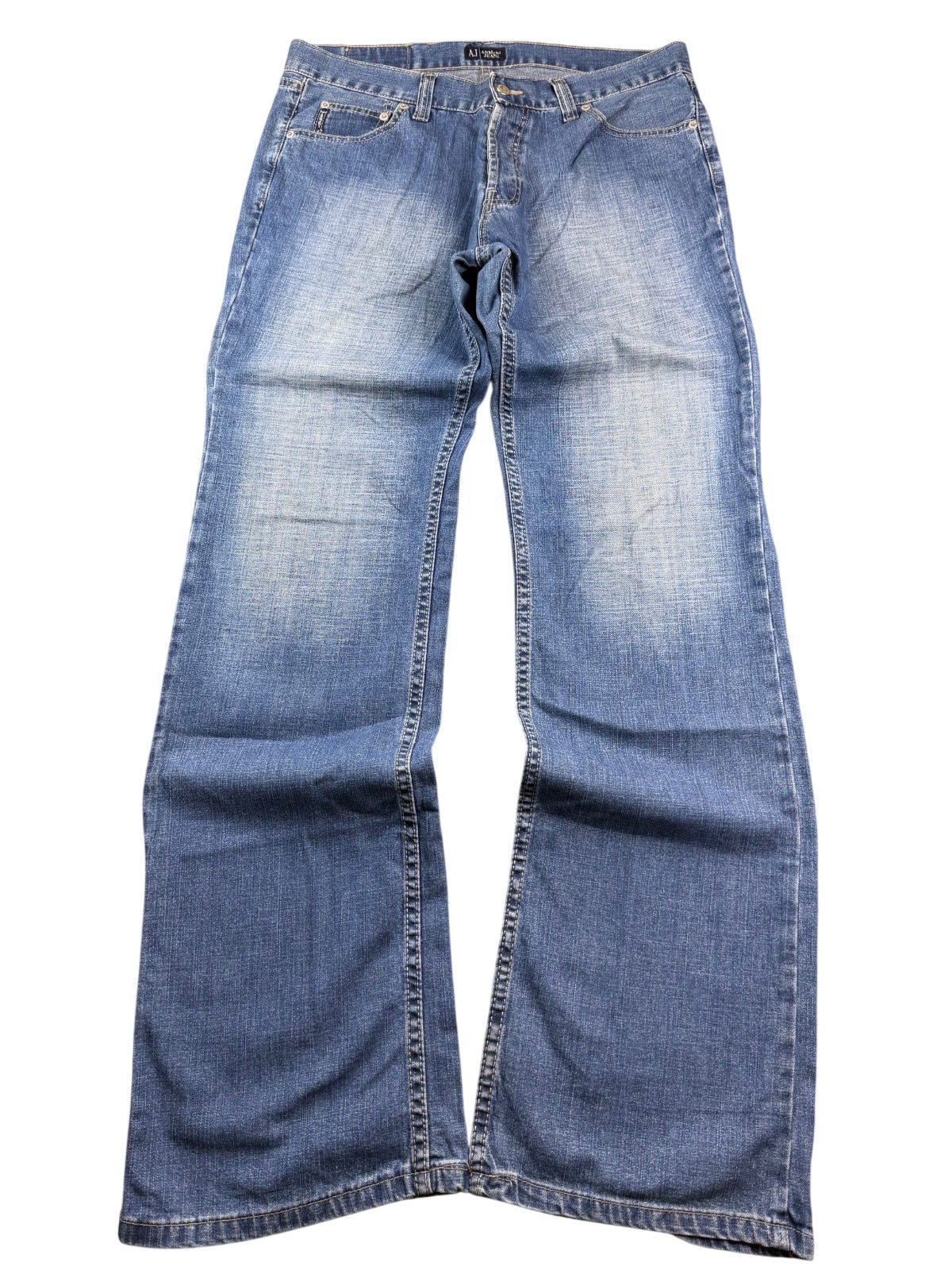 Armani Big Logo Bootcut Jeans (M)