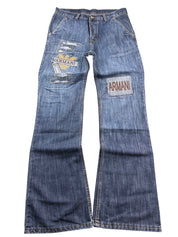 Armani Big Logo Bootcut Jeans (S-M)
