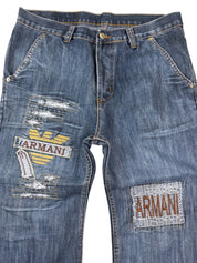 Armani Big Logo Bootcut Jeans (S-M)