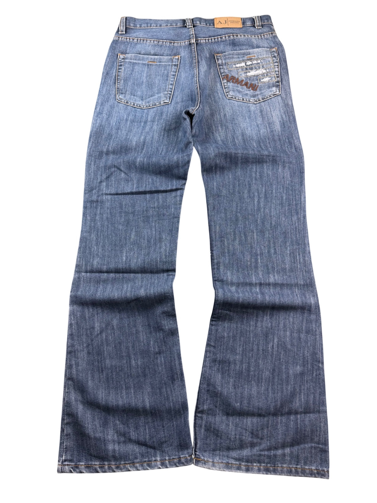 Armani Big Logo Bootcut Jeans (S-M)