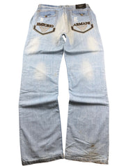 Armani Big Logo Baggy Jeans (L)