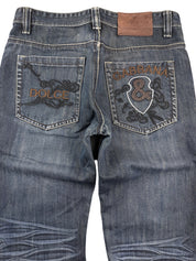 Dolce & Gabbana Big Logo Washed Straightfit Jeans (XS)
